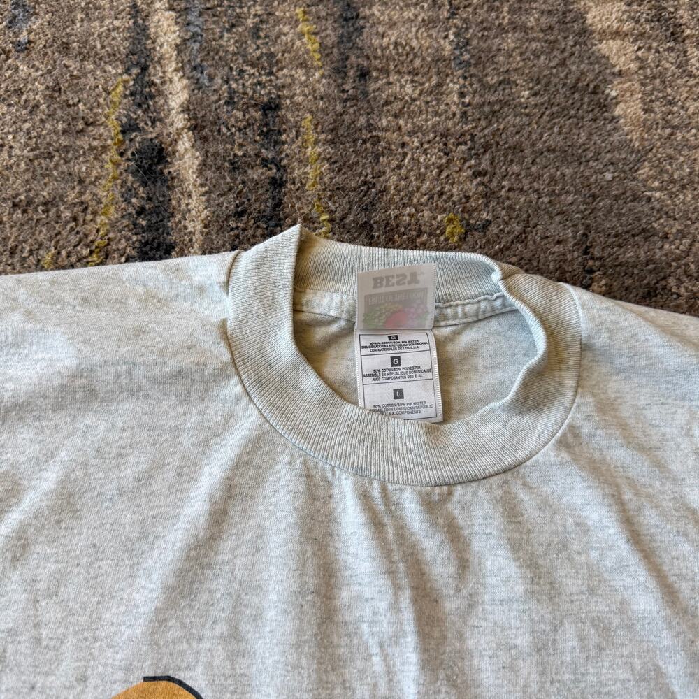 Vintage 90's Unleash the Cutting Fury of the Bobcat Lawn Mowers Grays Shirt Sz L - Picture 4 of 5